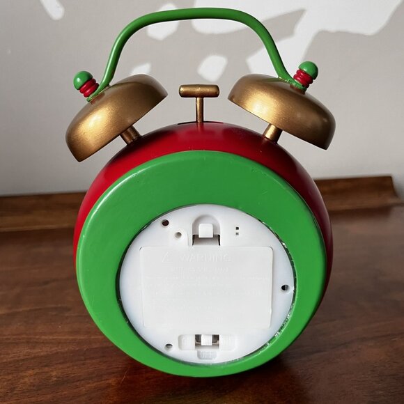 Roman Amusements 6" LED Musical Alarm Clock Figure 2012 Christmas Decor #34531 - Picture 6 of 17